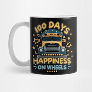 100 Days Of School Bus Driver Happiness On Wheels Funny Mug